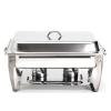 AIZYR Stainless Steel 8QT Chafing Dish Buffet Set with Water Pan Food Pan, Fuel Holder and Lid for Buffet Weddings Parties view 1