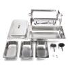 AIZYR Stainless Steel 8QT Chafing Dish Buffet Set with Water Pan Food Pan, Fuel Holder and Lid for Buffet Weddings Parties view 2