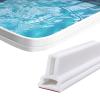 AWERQ Shower Threshold Strip, Silicone Shower Shield Water Barrier, Shower Water Dam Strip for Bathroom Kitchen Wet and Dry Separation, Threshold Water Dam, Bathtub Caulk Strip White, Self Adhesive view 1