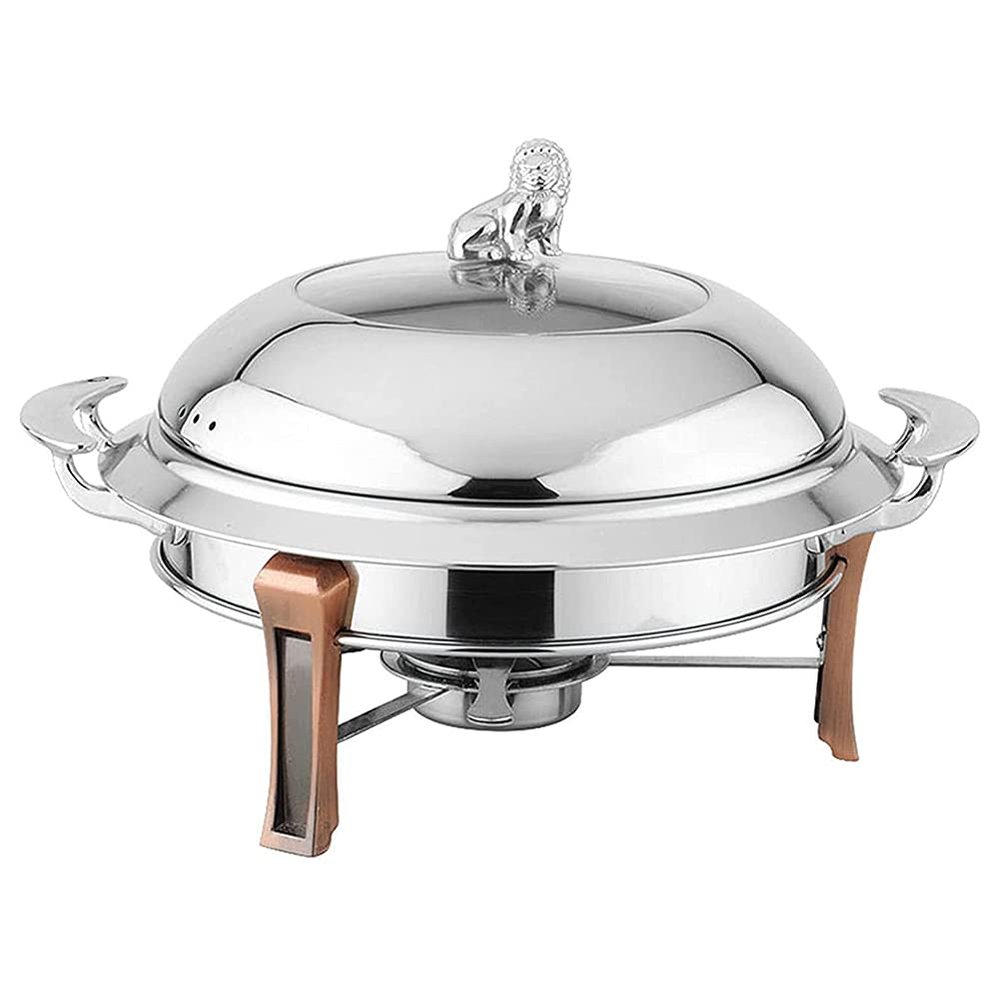 MNSSRN Buffet Stove, Round Chafer Plate Set with Burning Frame, Catering Party Activities, Buffet Heater Set with Food Plate