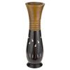 AeraVida Versatile Nature Inspired Grass and Flowers Handcarved Wooden Table Vase in Black and Brown Stain for Unique Tropical Home Dcor | Black Wooden Vase | Vases Home Decor view 3