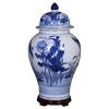 JaidWefj Traditional Chinese Style Porcelain Vases,Blue-and-White Porcelain Desktop Planter Vase,Ceramic Modern Vase for Flowers,China Ming Style,Height 42cm view 1