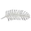 37.25" Silver and Black Contemporary Peacock Feather Wall Decoration view 3