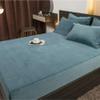 CFYCYHDZHT Bedding Set Pure Color Non Slip Crystal Velvet Mattress Top Hat, Warm Adult Bedroom Bed Cover Single Double King Size Bed Pink 120200cm, 120 x 200cm view 2