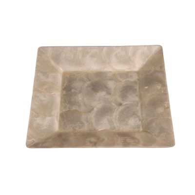 8.25" Brown Distressed Tapered Square Display Tray