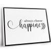 Teen Room Decor For Girls Bedroom,Trendy Room Decor,Dental Office Decor,Bedroom Wall Decoration,Always Choose Happiness,Happiness Decor,Happinessable,Wall Artables,Choose Joy,16x24 Inch Framed Wall view 1