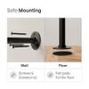 pamo Wall Mounted Clothing Rack with Metal Sheves 41" W 87" H, 309 lbs view 4