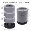 HANIHUA Round Furniture Risers (Set of 4) Heavy Duty Bed Risers Lifts Height 1", 2", 3 inch, Adjustable Bed Lifts Risers for Bed Frame, Furniture, Sofa, Chair Risers Supports Up to 1,300 lbs view 3