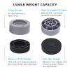 HANIHUA Round Furniture Risers (Set of 4) Heavy Duty Bed Risers Lifts Height 1", 2", 3 inch, Adjustable Bed Lifts Risers for Bed Frame, Furniture, Sofa, Chair Risers Supports Up to 1,300 lbs view 4