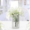 Wedding Table Numbers, Table Number Decals for Wedding Centerpiece, Vinyl Numbers, DIY Table Number, Calligraphy Wedding Table Numbers (5 inches, Tables 1-28, Navy) view 2