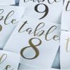 Wedding Table Numbers, Table Number Decals for Wedding Centerpiece, Vinyl Numbers, DIY Table Number, Calligraphy Wedding Table Numbers (5 inches, Tables 1-28, Navy) view 3