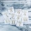 Wedding Table Numbers, Table Number Decals for Wedding Centerpiece, Vinyl Numbers, DIY Table Number, Calligraphy Wedding Table Numbers (5 inches, Tables 1-28, Navy) view 4