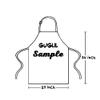 GUGLILI Custom Name Apron World's Best Dog Cavalier King Charles Spaniel 29x34in Brown view 2