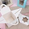 SEIWEI 10Pcs Individual Cake Boxes Containers,Large Cupcake Boxes with Windows and Handle, Insert view 4
