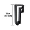 GAXQFEI Furniture Legs Black Spindle Sofa Legs,20Cm Adjustableniture Legs for Chair, Loveseat, Ottoman, Dresser,Tv Cabinets,Set of 4 view 2