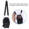 Scissor Pouch, Soft PU Leather Salon Barber Hairdressing Scissors Holster Hair Stylist Tools Holder Case Bag with Waist Shoulder Belt for Salon Home Use view 3