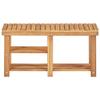 YITHOPI Shoe Rack Entryway Shoe Storage Household Shelf Shoe Bench 35.4"x12.5"x18.1" Solid Acacia Wood view 3