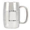 070 Stainless Steel Beer Mug, DoubleWalled Large 550ML Whiskey Barrel, Milk Cup for Hot Cold Drinks, Great Holiday Friends view 1