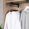 LKP Wardrobe Clothing Rail, Black Sliding Hanger Rod for Clothes, Multi Functioning, 18inch Pull Out Closet Rod Organizer Rack view 2
