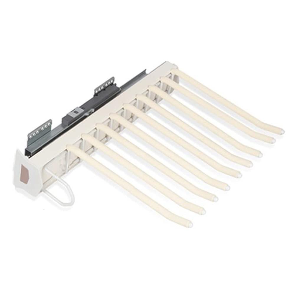LKP Hanging Organizer Rack for Closet, Pull Out Pants Hanger, Sliding Clothing Rail, Pants Storage Rack, 18 X 13.7inch, for Trousers Towel Scarf