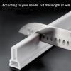 AWERQ Shower Threshold Water Dam Barrier, Shower Dam Water Stopper for Frameless Shower Door Bottom, Silicone Splash Guard for Kitchen Bathroom Sink Counter, Corner Shower Water Guard for Bathtub view 4