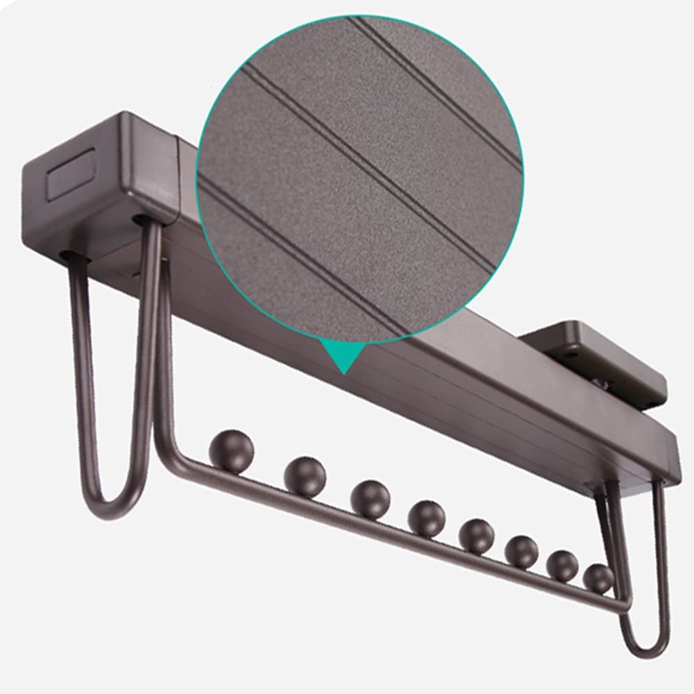 LKP Pull Out Hanger Rack, Extendable Wardrobe Valet Rod, Space Saving, 14inch/18inch, Sliding Clothing Rack Organizer for Closet, Hanging Rail