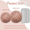 6pcs 3.94" Christmas Ball Ornaments Glitter Shatterproof Christmas Tree Ornaments Sequin Xmas Hanging Balls Decorations for Wedding Party Holiday(Rose Gold, 6pc-10cm) view 2