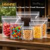 FireKylin 100 Pcs Resealable Bags,Outer Size 5.1" x 7.9" (Inner Size 4.6" x 5.9") Clear Stand Up Zipper Bags for Packaging Products, Herbs, Snacks, Tea, Spices, Pet Food and Soaps view 3