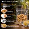 FireKylin 100 Pcs Resealable Bags,Outer Size 5.1" x 7.9" (Inner Size 4.6" x 5.9") Clear Stand Up Zipper Bags for Packaging Products, Herbs, Snacks, Tea, Spices, Pet Food and Soaps view 4