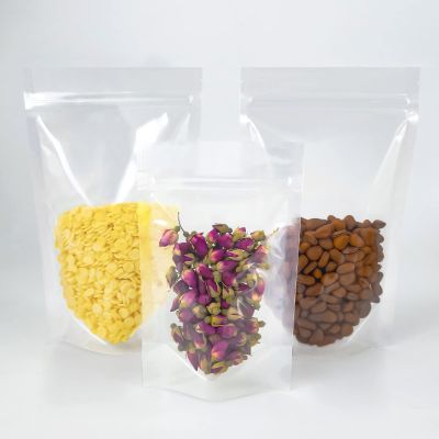 FireKylin 100 Pcs Resealable Bags,7.1" x 10.2"Clear Stand Up Food Bags,Zipper Food Storage Bags for Packaging Products,Herbs,Snack,Tea,Spices,Pet Food and Soaps