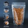 FireKylin 100 Pcs Resealable Bags,7.1" x 10.2"Clear Stand Up Food Bags,Zipper Food Storage Bags for Packaging Products,Herbs,Snack,Tea,Spices,Pet Food and Soaps view 3