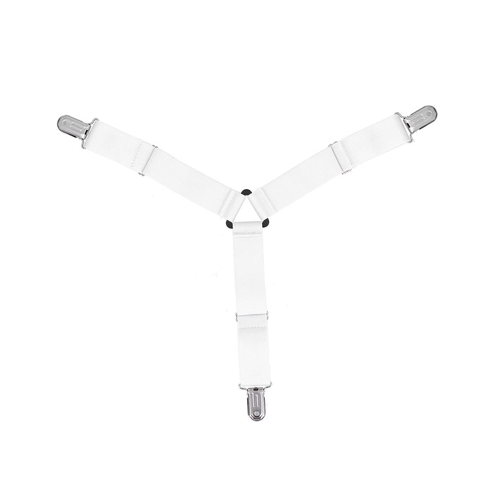 Yosoo 4PCS Bed Sheet Holder Straps Fastener,Elastic Mattress Cover Blankets Holder,Highly Elastic Bungee Cord,can Hold The Sheets Firmly