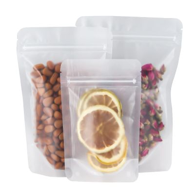 FireKylin 100 Pcs Resealable Bags,7.1" x 10.2" Matte Stand Up Zipper Bags for Packaging Products, Herbs, Snacks, Tea, Spices, Pet Food and Soaps