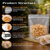 FireKylin 100 Pcs Resealable Bags,Outer Size 4.3" x 6.7" (Inner Size 3.8" x 4.7") Matte Stand Up Zipper Bags for Packaging Products, Herbs, Snacks, Tea, Spices, Pet Food and Soaps view 4