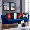 Aaron Craft Lambskin Leather Cushion Pillow Cover. (White & Black, 18x18(2)) view 3