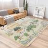 100 Acre Wood Map The Jungle Rug Carpet Area Rugs Shag Rug Modern Fluffy Living Room Outdoor for Boys Girls Kids Room Home Decor (4' x 6' (Rectangular)) view 2