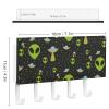 Aliens and Flying Saucers Wall Mounted Mail Shelf Key Hook Key Holder Organizer for Home Decorative view 2