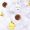 Artificial Holiday Christmas Pine Tree for Home, Office, Party Decoration,Artificial Christmas Tree with Baubles and 150 LEDs White 59.1"(Priority Delivery) view 4