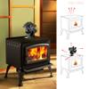 ABUNRO Wood Stove Fan, Pipe Heat Powered Stove Fans for Wood Log Burner Fireplace Slient Efficiently Heat Distribution Eco-Friendly view 3
