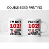 102nd Birthday Gifts for Men, Funny 102 Year Old Gift Coffee Mug, 1919 102nd Birthday Mugs for Him, Dad, Uncle, Husband, Brother, Grandpa, Friend, 11 oz Tea Cup I'M NOT 102 view 2