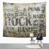 12 Fcabby Rock Music Wall Tapestry, 60x80 Inch, Black, Musical Notes, Unframed, Vertical, Bedroom, Living Room, Office view 2