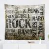 12 Fcabby Rock Music Wall Tapestry, 60x80 Inch, Black, Musical Notes, Unframed, Vertical, Bedroom, Living Room, Office view 3