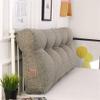 Double Bed Triangular Reading Pillow, Soft Curve Wedge Support Pillow Tatami Mat Headboard Cushion Removable Washing Cover Lumbar Pad Sofa,Coffee,24"/60cm view 1