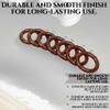 25 Pcs Wooden Curtain Rings for 1.25-1.5 Inch Rod Pole  Handcrafted Rosewood Drapery Rings with Hooks  Smooth Sliding Curtain Pole Rings for Windows & Doors - (25 Pcs, Inner Dia : 2.5) view 4