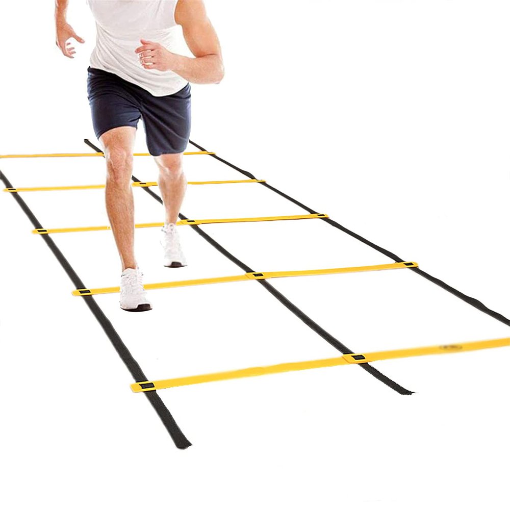 Agility Ladder Double Row Agility Ladder, Adjustable Training Equipment, Football Flexibility Training Jumping Ladder, for Personal Train(Size:3M)