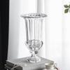 A&B Home 15" Large Glass Vase with Pedestal Classic Clear Vase Home Decor Table Top Centerpiece Display Livie Urn Decorative Vases for Flower Wedding Party Event Gift view 4