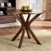 Baxton Studio Kenji Modern and Contemporary Walnut Brown Finished 34-Inch-Wide Round Wood Dining Table view 2