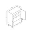 Baxton Studio Dark Brown Shoe Cabinet ATSC1613-Modi Wenge-Shoe Cabinet view 4