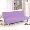 XJHKG Solid Color Sofa Bed Covers Without Armrest Elastic Tight Wrap Couch Cover Stretch Flexible Slipcovers Sofa (Color : Lilac, Size : Large) view 1