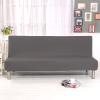 XJHKG Solid Color Sofa Bed Covers Without Armrest Elastic Tight Wrap Couch Cover Stretch Flexible Slipcovers Sofa (Color : Lilac, Size : Large) view 2